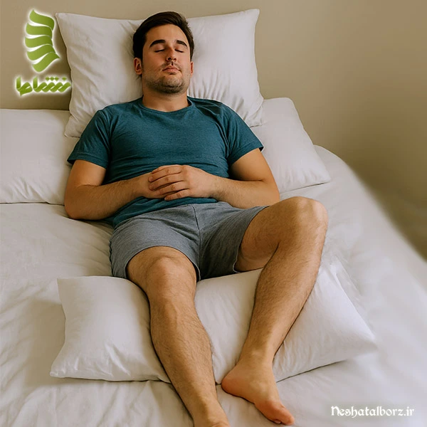 خوابیدن به پشت با دیسک کمر